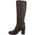 thumbnail image 3 of Naturalizer Women's Joslynn Knee High Heeled Boots Dark Brown Wide Calf 9.5W, 3 of 5