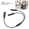 thumbnail image 3 of Aviation Headset Adapter, Aviation Headphone Cable Stable Performance GA Dual Plug To 5 Pin XLR Plug and Play  for Most Of Aviation Headsets, 3 of 7