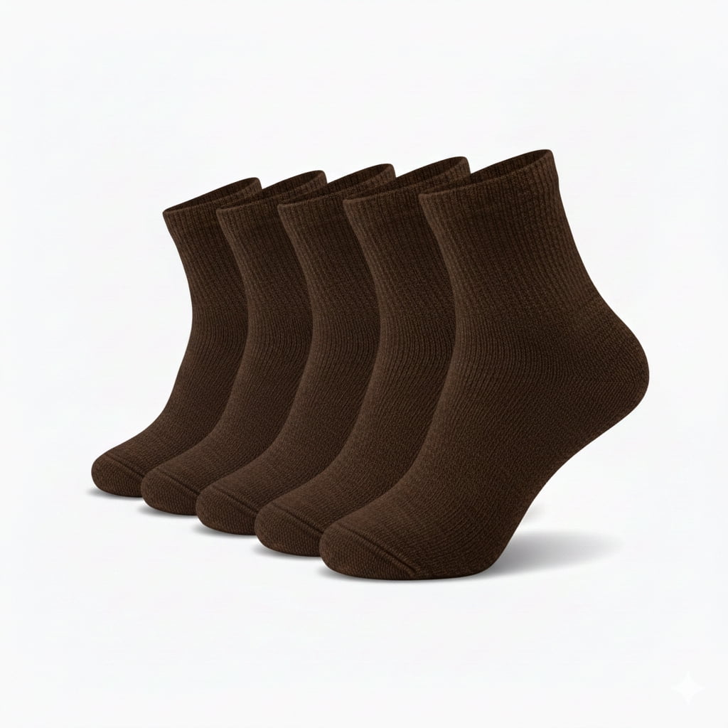 Comfello Circulatory Diabetic Ankle Socks for Men & Women – Non-Binding, Extra Wide Moisture Wicking Cotton Socks 12-Pack