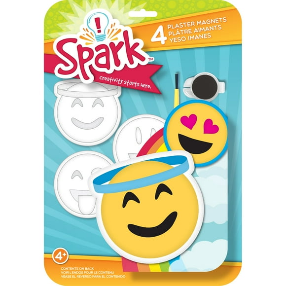 Kit d'Aimants pour Plâtre Étincelant - Emoji Joyeux