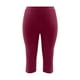 thumbnail image 4 of Pantalones de yoga de cintura alta para mujer: aberturas laterales, leggings elásticos y transpirables de largo 8 para correr en el gimnasio: ropa deportiva cómoda con cintura alta, 4 of 4