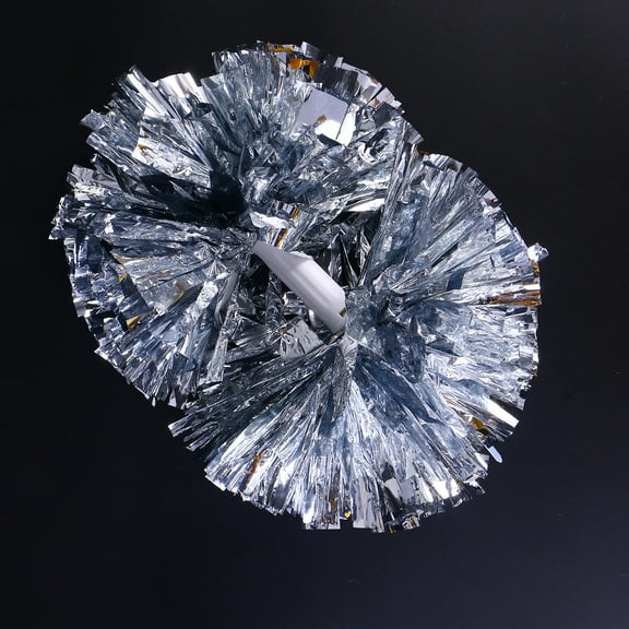 SOPOTUTU Cheerleading Pom Poms Plastic Shiny Metallic Party Sports Event Decoration Accessories