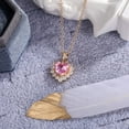 thumbnail image 5 of Necklaces & Pendants Product Category Highlight Elegant Amethyst Heart Pendant Necklace for Women - Jewelry Timeless Accessory, 5 of 7