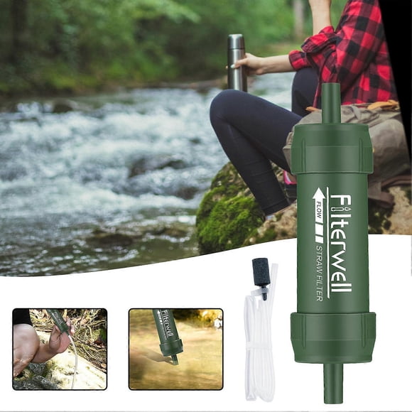 Outdoor Water Purifier Survival Tool Activated Carbon Fiber Filter Element Design for Camping Hiking Climbing Backpacking
