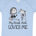 thumbnail image 4 of Inktastic Aunt and Niece - My Great Aunt Loves Me Boys or Girls Baby Bodysuit, 4 of 5