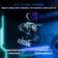 thumbnail image 2 of ATTACK SHARK R85 HE Wired Rapid Trigger Mechanical RGB Gaming Keyboard with Custom Lightbox,8KHz Polling Rate,0.005mm RT Accuracy,0.08MS Latency,Hall Effect,Magnetic Switch,Driver for PC, 2 of 11