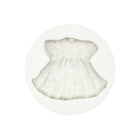 

HESITONE Mini Dress Shape Fondant Chocolate Cookie Baking Diy Mold Clay Silicone Mold