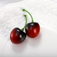 thumbnail image 3 of 150 Pcs Artificial Red Black Cherries, Simulation Lifelike Small Cherries, Fake Fruit Cherries for Home Kitchen Festival Party Photography Christmas Decoration, 3 of 3