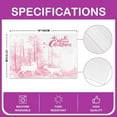 thumbnail image 4 of Pink Christmas Placemats Set of 4 Xmas Deer Elk Placemats for Dining Table Indoor Outdoor Kitchen 12"x18" Wood Table Mats Placemat Kitchen Dining Table Decor Xmas Decor Table Place Mats, 4 of 5