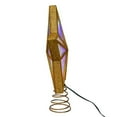 thumbnail image 2 of Kurt Adler 11.5-Inch UL 20-Light Multicolor Fairy Twinkle LED Gold Glitter 5-Point Star Tree Topper, 2 of 9