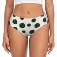 thumbnail image 1 of Balery Abstract Green Polka Dot Ropa Interior de Algodón para Mujer con Dibujo – Braguitas Cómodas y Elásticas, Estilo Clásico-Large, 1 of 6
