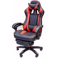 thumbnail image 3 of ViscoLogic Chaise de Bureau Pivotante de Course de Jeu de la Série (Noire et Rouge), 3 of 3
