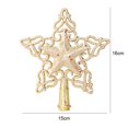 thumbnail image 1 of Adornos para árbol de Navidad, adornos para decoración de árbol de Navidad, estrella dorada y plateada, decoraciones navideñas para el hogar, Navidad, Año Nuevo 2023, 1 of 4