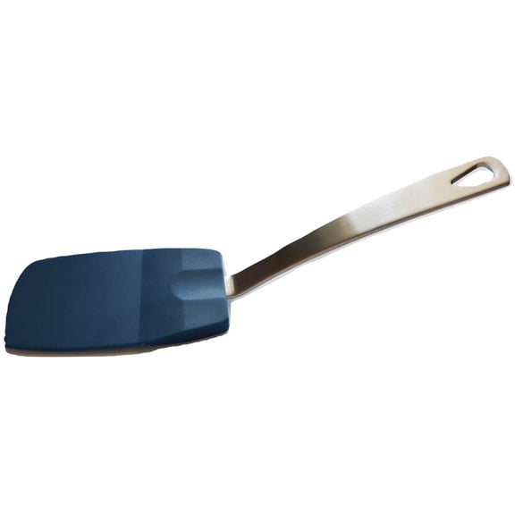 Norpro 18/10 Stainless Steel Heat-Resistant Flexible Nylon Head Mini Spatula - Blue