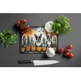 thumbnail image 3 of Boston Terrier Spooky Halloween Glass Cutting Board Large 12 in x 15 in, 3 of 5