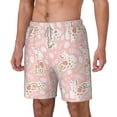 thumbnail image 2 of Uemuo Easter Bunny Pattern Mens Swim Trunks Quick Dry Board Shorts with Mesh Lining, Stretch Beach Shorts Quick Dry No-Chafing Board Shorts-XX-Large, 2 of 9
