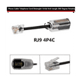thumbnail image 5 of 2Pcs Telephone Cord Detangler RJ9 4P4C 360 Degree Extended Rotating Anti-T-Angle Black Telephone Cord Landline Cable, 5 of 8