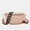 Pink, variant on Women’s Vegan Leather Crossbody Bag with Designer Strap, Gray