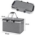 thumbnail image 3 of 1 Pcs Picnic Basket,portable Collapsible Cooler Bag, Grocery Basket, 3 of 3