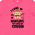 thumbnail image 4 of Inktastic Monkey I Love Hanging out with My Cousin Youth T-Shirt, 4 of 5