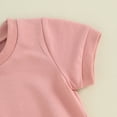 thumbnail image 5 of Bagilaanoe 2pcs Toddler Baby Girl Shorts Set Short Sleeve T Shirt Tops + Shorts 6M 12M 18M 24M 3T Kids Casual Summer Clothes, 5 of 8