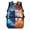 Fire Ice Wolf Print, variant on Garronmavis Cute Dachshund Print 17-inch Kids Elementary School Backpack, Large Capacity Durable Multi-Pocket Design, Suitable for Boys Girls Daily School Travel Outdoor Activities