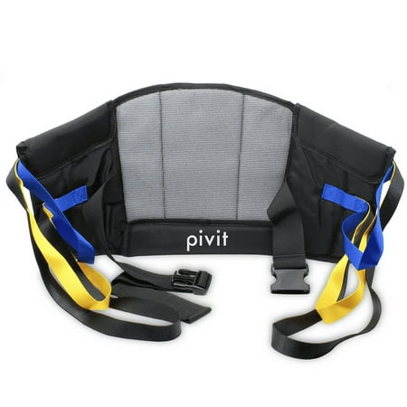Pivit Deluxe Sit-To-Stand Padded Sling, Large 34"-53" 450 lbs | Fully Padded With Non-Slip Inner Pad Won't Ride Up | Quicker Easier Safer Transfers and Toileting | Use With Any Stand Assist Lift Brand