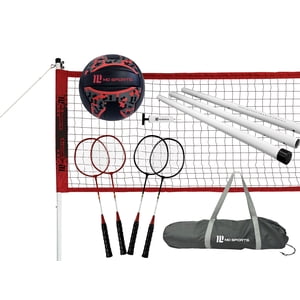 MD Sports Competitor Volleyball Badminton Combo Set