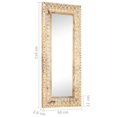 thumbnail image 4 of vidaXL Hand-Carved Mirror 110x50x2.6 cm Solid Mango Wood, 4 of 5