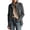 16-Dark Gray, variant on Wool Straight Pea Coat for Women Stand Collar Single Breasted Jacket Coat with Pockets and Padded Shoulder Fall Lining Long Sleeve Outerwear