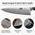 thumbnail image 2 of Cuchillo de Cocina HOSHANHO 8" Ultra Afilado de Acero de Alto Carbono, 2 of 7