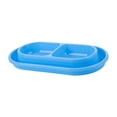 thumbnail image 3 of Comedero y bebedero para gatos, comedero para exteriores, fácil de limpiar, ideal para gatos de interior. Azul, 3 of 9