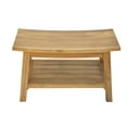 thumbnail image 3 of Grade-A Teak Wood Roma Shower Seat 30" Outdoor Patio Stool Bench, 3 of 4