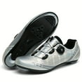 thumbnail image 4 of QJUHUNG Men‘s Professional Cycling Sneakers - Compatible with SPD Cleat and Rotary Buckle  Breathable Sport Shoes for Mountain Bike Riding and Racing Outdoor Activities, 4 of 6