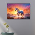 thumbnail image 4 of Pintura de diamante 5D DIY con taladro redondo completo, decoración de unicornio de jardín de fantasía, 60x40cm JShteea El nuevo, 4 of 9