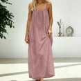 thumbnail image 2 of XIAOCHA Women's Flowy Maxi Dress Spaghetti Strap Loose Fit Dress Casual Beach Daily Wear Dress, 2 of 8