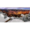 thumbnail image 2 of Drost, David 24x14 White Modern Wood Framed Museum Art Print Titled - Snowy Grand Canyon VII, 2 of 4