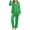 Green, variant on Pajama Sets for Women Silk Satin Button Solid Color Print Long Sleeve Top And Pant Pj Set Soft Sleepwear 2 Piece Outfits Loungewear Sets Coffee L