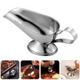 thumbnail image 3 of 3pcs Gravy Boats Stainless Saucier Sauce Boats Seasoning Storage Containers, 3 of 8