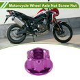 thumbnail image 3 of Ofertas Únicas Tuerca de Eje de Rueda de Motocicleta M12*1.25 Tuerca de Eje Púrpura Aleación de Titanio GR5 para Coches/Motocicletas/Bicicletas 6 Pcs, 3 of 6