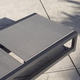 thumbnail image 6 of Nelson Outdoor Aluminum Framed Chaise Lounge with Grey Mesh Body, Set of 2, Black Finish, 6 of 9