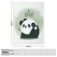 thumbnail image 4 of Orinice Panda Encouragement Warm Lightweight Blanket Soft Fleece Blankets All Seasons Decor Gifts Exquisite Gifts 50x60in, 4 of 6