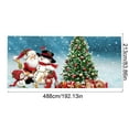 thumbnail image 3 of Hometravel 16x7 Inch Christmas Garage, Decor Cloth Merry Christmas Design, Festive Outdoor Door Hanging Display Piece, 3 of 6