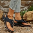 thumbnail image 6 of Sandals for Women 2026 Fashion Women Casual Round Head Sandals Comfy Beach Casual Shoes, 6 of 9