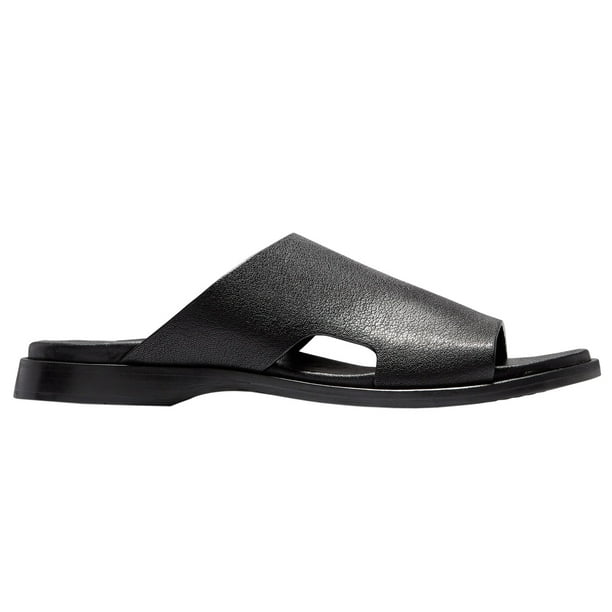 Cole Haan Mens Goldwyn 2.0 Leather Slide Sandals 8 M Black 