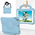 thumbnail image 3 of SaniMore for iPad 10.2 inch 9th/8th/7th Generation (2021/2020/2019) Case, Shockproof Full-Body Handle Stand Tablet Protective Kids-friendly Lightweight Cover, Light Blue, 3 of 6