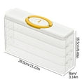thumbnail image 2 of Four Tier Yellow Freezer Storage Container 11x3x7 Inch Kitchen Organizer for Dumplings Eggs with Side Access Door Refrigerator Box, 2 of 2