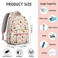 thumbnail image 6 of Hedgehogs and Red Mushrooms Snails Pattern Backpack for School,Cute School Bag,Schoolbag with Adjustable Shoulder Straps & Padded Back,15.3"x11"x7.1".﻿, 6 of 6