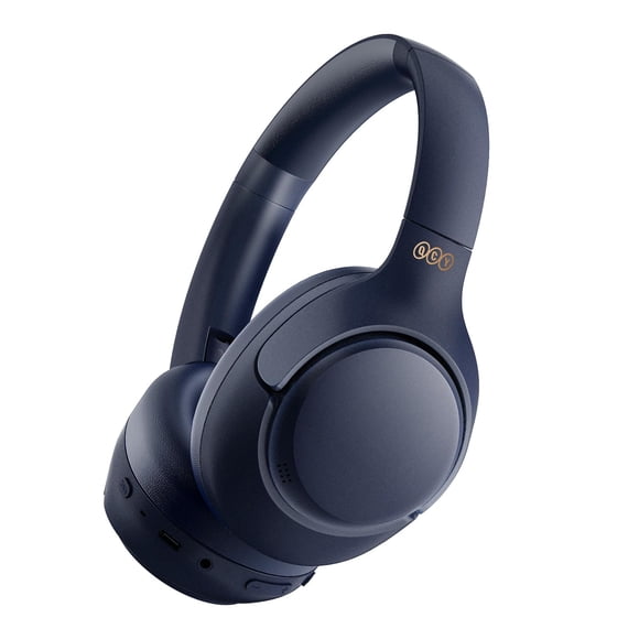 Auriculares Bluetooth QCY H3 ANC para colocar sobre las orejas con micrófono 60H, color azul