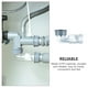 thumbnail image 2 of Codo de manguera de alcantarillado de 90 grados con válvula antirretorno para manguera de desagüe., 2 of 7